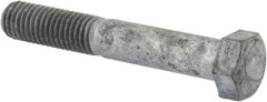 Value Collection - 5/8-11 Thread, 4" Length Under Head, Steel Hex Head Bolt - Hot Dipped Galvanized Coated, 15/16" Hex, UNC Thread, ANSI/ASME B18.2.2 & ASME B18.2.1, Grade 2 - Top Tool & Supply