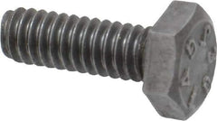 Value Collection - 1/4-20 Thread, 3/4" Length Under Head, Steel Hex Head Bolt - Uncoated, UNC Thread, ASTM A307, Grade 2 - Top Tool & Supply