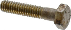 Value Collection - 1/4-20 Thread, 1-1/4" Length Under Head, Steel Hex Head Bolt - Uncoated, UNC Thread, ASTM A307, Grade 2 - Top Tool & Supply