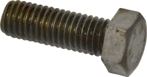 Value Collection - 1/2-13 Thread, 1-1/2" Length Under Head, Steel Hex Head Bolt - Uncoated, UNC Thread, ASTM A307, Grade 2 - Top Tool & Supply