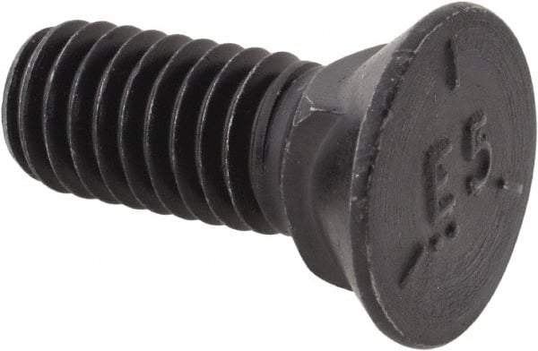 Value Collection - 3/8-16 UNC, 1" OAL, Steel Plow Bolt - Uncoated, Grade 5 - Top Tool & Supply