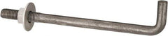 Value Collection - 1/2-13, 8" OAL Bent Anchor Bolt - Grade 2 Steel - Top Tool & Supply