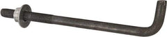 Value Collection - 1-8, 18" OAL Bent Anchor Bolt - Grade 2 Steel - Top Tool & Supply