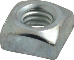 Value Collection - 5/16-18 Steel Square Nut - Zinc Plated, 9/16" Square Width x 17/64" Overall Height - Top Tool & Supply