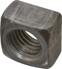 Value Collection - 3/4-10 Steel Square Nut - Uncoated, 1-1/8" Square Width x 21/32" Overall Height - Top Tool & Supply