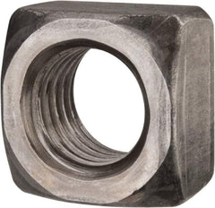 Value Collection - 7/8-9 Steel Square Nut - Uncoated, 1-5/16" Square Width x 49/64" Overall Height - Top Tool & Supply