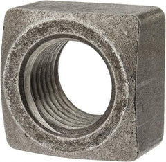 Value Collection - 1-1/4-7 Steel Square Nut - Uncoated, 1-7/8" Square Width x 1-3/32" Overall Height - Top Tool & Supply