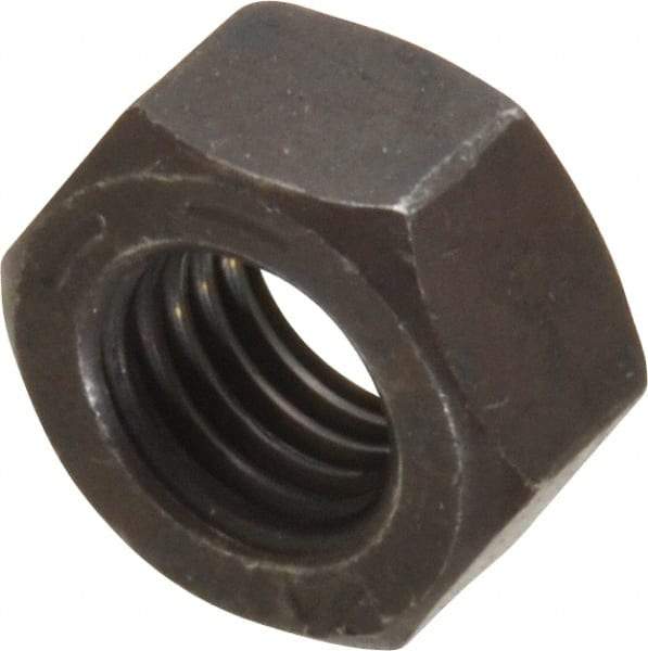 Value Collection - 5/16-24 UNF Steel Right Hand Hex Nut - 1/2" Across Flats, 17/64" High, Uncoated - Top Tool & Supply