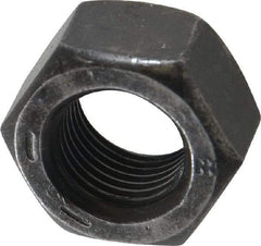 Value Collection - 9/16-18 UNF Steel Right Hand Hex Nut - 7/8" Across Flats, 31/64" High, Uncoated - Top Tool & Supply