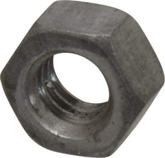 Value Collection - 5/16-18 UNC Steel Right Hand Hex Nut - 1/2" Across Flats, 0.2656" High, Uncoated - Top Tool & Supply