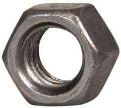 Value Collection - 3/8-16 UNC Steel Right Hand Hex Nut - 9/16" Across Flats, 0.3281" High, Uncoated - Top Tool & Supply