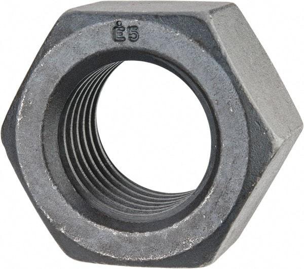 Value Collection - 1-5/8 - 5-1/2 UNC Steel Right Hand Hex Nut - 2-7/16" Across Flats, 1-25/64" High, Uncoated - Top Tool & Supply