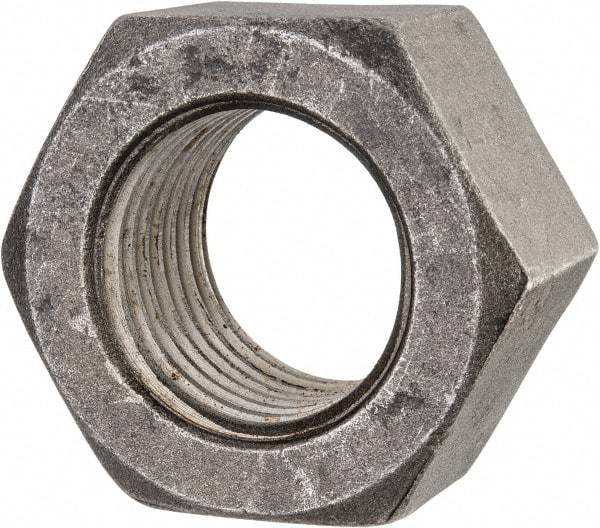 Value Collection - 2-1/2 - 4 UNC Steel Right Hand Hex Nut - 3-3/4" Across Flats, 2-9/64" High, Uncoated - Top Tool & Supply