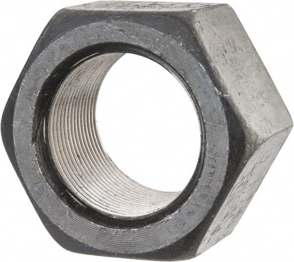 Value Collection - 1-3/4 - 12 UN Steel Right Hand Hex Nut - 2-5/8" Across Flats, 1-1/2" High, Uncoated - Top Tool & Supply