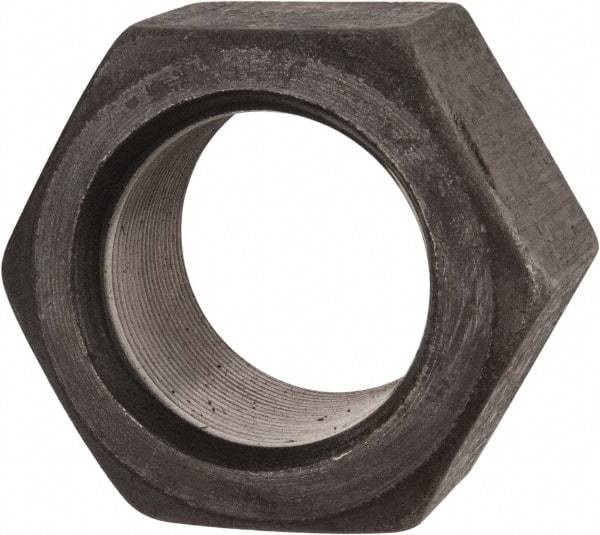 Value Collection - 2-1/4 - 12 UN Steel Right Hand Hex Nut - 3-3/8" Across Flats, 1-55/64" High, Uncoated - Top Tool & Supply