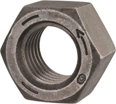 Value Collection - 1-1/8 - 7 UNC Steel Left Hand Hex Nut - 1-11/16" Across Flats, 31/32" High, Uncoated - Top Tool & Supply