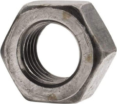 Value Collection - 5/16-24 UNF Steel Left Hand Hex Nut - 1/2" Across Flats, 17/64" High, Uncoated - Top Tool & Supply