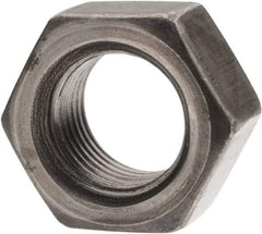 Value Collection - 1/2-20 UNF Steel Left Hand Hex Nut - 3/4" Across Flats, 7/16" High, Uncoated - Top Tool & Supply