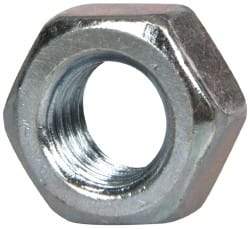 Value Collection - M8x1.25 Metric Coarse Steel Right Hand Hex Nut - 13mm Across Flats, 6.5mm High, Zinc-Plated Finish - Top Tool & Supply