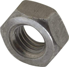 Value Collection - M10x1.50 Steel Right Hand Hex Nut - 17mm Across Flats, 8mm High, Uncoated - Top Tool & Supply