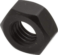 Value Collection - M10x1.50 Steel Right Hand Hex Nut - 17mm Across Flats, 8mm High, Uncoated - Top Tool & Supply