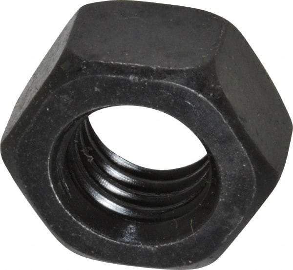 Value Collection - M12x1.75 Steel Right Hand Hex Nut - 19mm Across Flats, 10mm High, Uncoated - Top Tool & Supply