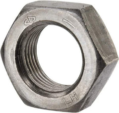 Value Collection - 3/4-16 UNF Steel Left Hand Hex Jam Nut - 1-1/8" Across Flats, 27/64" High, Uncoated - Top Tool & Supply