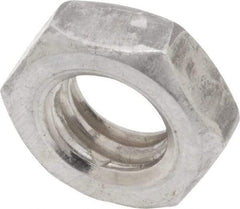 Value Collection - 5/16-18 UNC Steel Right Hand Hex Jam Nut - 1/2" Across Flats, 3/16" High, Uncoated - Top Tool & Supply