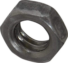 Value Collection - 3/8-16 UNC Steel Right Hand Hex Jam Nut - 9/16" Across Flats, 0.2188" High, Uncoated - Top Tool & Supply