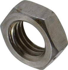 Value Collection - 3/4-10 UNC Steel Right Hand Hex Jam Nut - 1-1/8" Across Flats, 0.4219" High, Uncoated - Top Tool & Supply