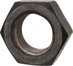 Value Collection - 1-1/2 - 6 UNC Steel Right Hand Hex Jam Nut - 2-1/4" Across Flats, 0.8438" High, Uncoated - Top Tool & Supply