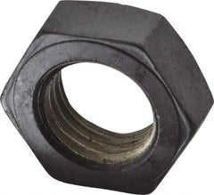 Value Collection - 1-3/4 - 5 UNC Steel Right Hand Hex Jam Nut - 2-5/8" Across Flats, 31/32" High, Uncoated - Top Tool & Supply