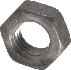 Value Collection - 5/16-24 UNF Steel Right Hand Hex Jam Nut - 1/2" Across Flats, 3/16" High, Uncoated - Top Tool & Supply