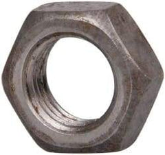 Value Collection - 3/8-24 UNF Steel Right Hand Hex Jam Nut - 9/16" Across Flats, 0.2188" High, Uncoated - Top Tool & Supply