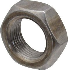 Value Collection - 1-14 UNF Steel Right Hand Hex Jam Nut - 1-1/2" Across Flats, 0.5469" High, Uncoated - Top Tool & Supply