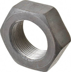 Value Collection - 1-1/2 - 12 UNF Steel Right Hand Hex Jam Nut - 2-1/4" Across Flats, 27/32" High, Uncoated - Top Tool & Supply