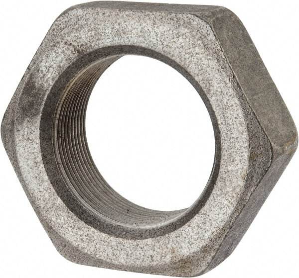 Value Collection - 2-12 UNF Steel Right Hand Hex Jam Nut - 3" Across Flats, 1-3/32" High, Uncoated - Top Tool & Supply