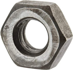 Value Collection - 5/16-18 UNC Steel Right Hand Heavy Hex Jam Nut - 9/16" Across Flats, 13/64" High, Uncoated, 2B Class of Fit - Top Tool & Supply