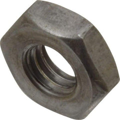 Value Collection - 3/8-16 UNC Steel Right Hand Heavy Hex Jam Nut - 11/16" Across Flats, 15/64" High, Uncoated, 2B Class of Fit - Top Tool & Supply