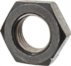 Value Collection - 1-1/2 - 6 UNC Steel Right Hand Heavy Hex Jam Nut - 2-3/8" Across Flats, 27/32" High, Uncoated, 2B Class of Fit - Top Tool & Supply