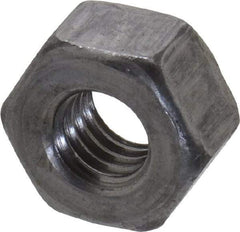 Value Collection - 5/16-18 UNC Steel Right Hand Heavy Hex Nut - 9/16" Across Flats, 19/64" High, Uncoated, 2B Class of Fit - Top Tool & Supply