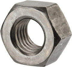 Value Collection - 9/16-12 UNC Steel Right Hand Heavy Hex Nut - 15/16" Across Flats, 35/64" High, Uncoated, 2B Class of Fit - Top Tool & Supply