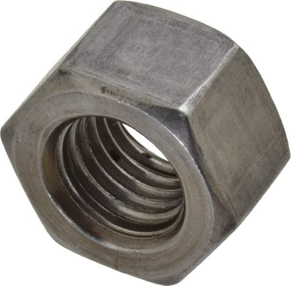 Value Collection - 7/8-9 UNC Steel Right Hand Heavy Hex Nut - 1-7/16" Across Flats, 55/64" High, Uncoated, 2B Class of Fit - Top Tool & Supply