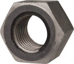 Value Collection - 1-1/2 - 6 UNC Steel Right Hand Heavy Hex Nut - 2-3/8" Across Flats, 1.4688" High, Uncoated - Top Tool & Supply