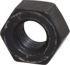 Value Collection - 1/2-13 UNC Steel Right Hand Heavy Hex Nut - 7/8" Across Flats, 31/64" High, Uncoated, 2B Class of Fit - Top Tool & Supply