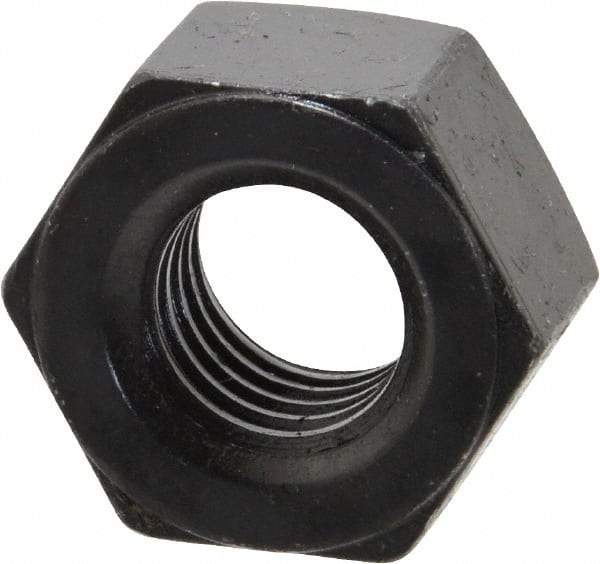 Value Collection - 5/8-11 UNC Steel Right Hand Heavy Hex Nut - 1-1/16" Across Flats, 39/64" High, Uncoated, 2B Class of Fit - Top Tool & Supply