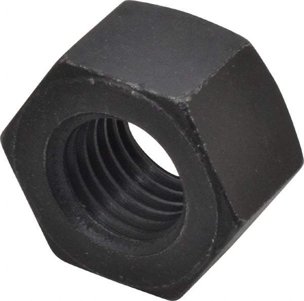 Value Collection - 7/8-9 UNC Steel Right Hand Heavy Hex Nut - 1-7/16" Across Flats, 55/64" High, Uncoated, 2B Class of Fit - Top Tool & Supply