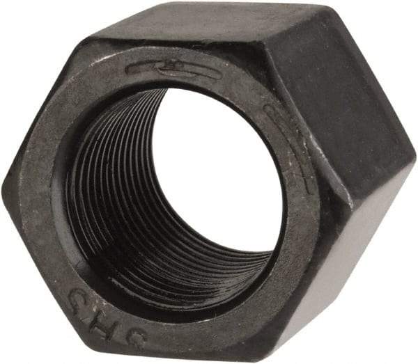 Value Collection - 3/4-16 UNF Steel Right Hand High Hex Nut - 1-1/16" Across Flats, 1" High, Uncoated - Top Tool & Supply