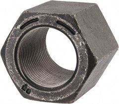 Value Collection - 1-1/4 - 12 UNF Steel Right Hand High Hex Nut - 1-13/16" Across Flats, 2-7/8" High, Uncoated - Top Tool & Supply