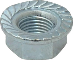 Value Collection - 1/2-20, 1.031" Flange Diam, Serrated Flange Nut - Grade Grade 2 Steel, Zinc-Plated Finish, 0.458" Flange Height - Top Tool & Supply